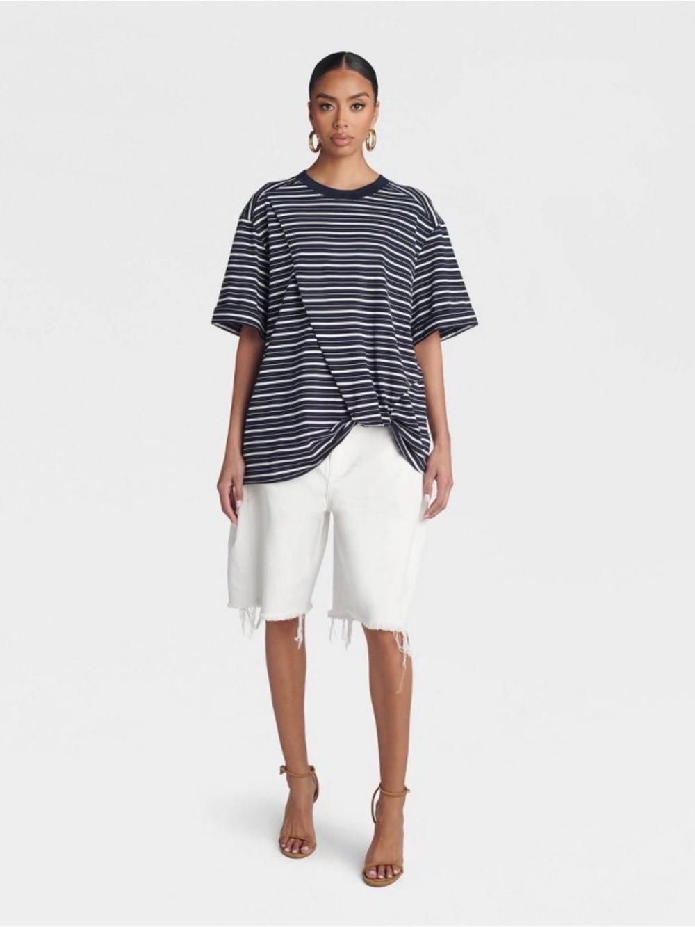 “The Asymmetric Hem Twist at Shirt” KBB by Kahlana NWT